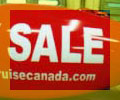 custom advertising blimp with RV Sale lettering